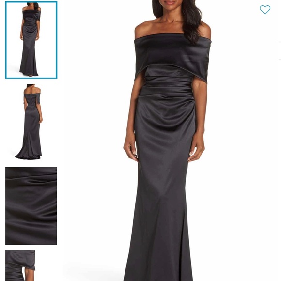 vince camuto black gown